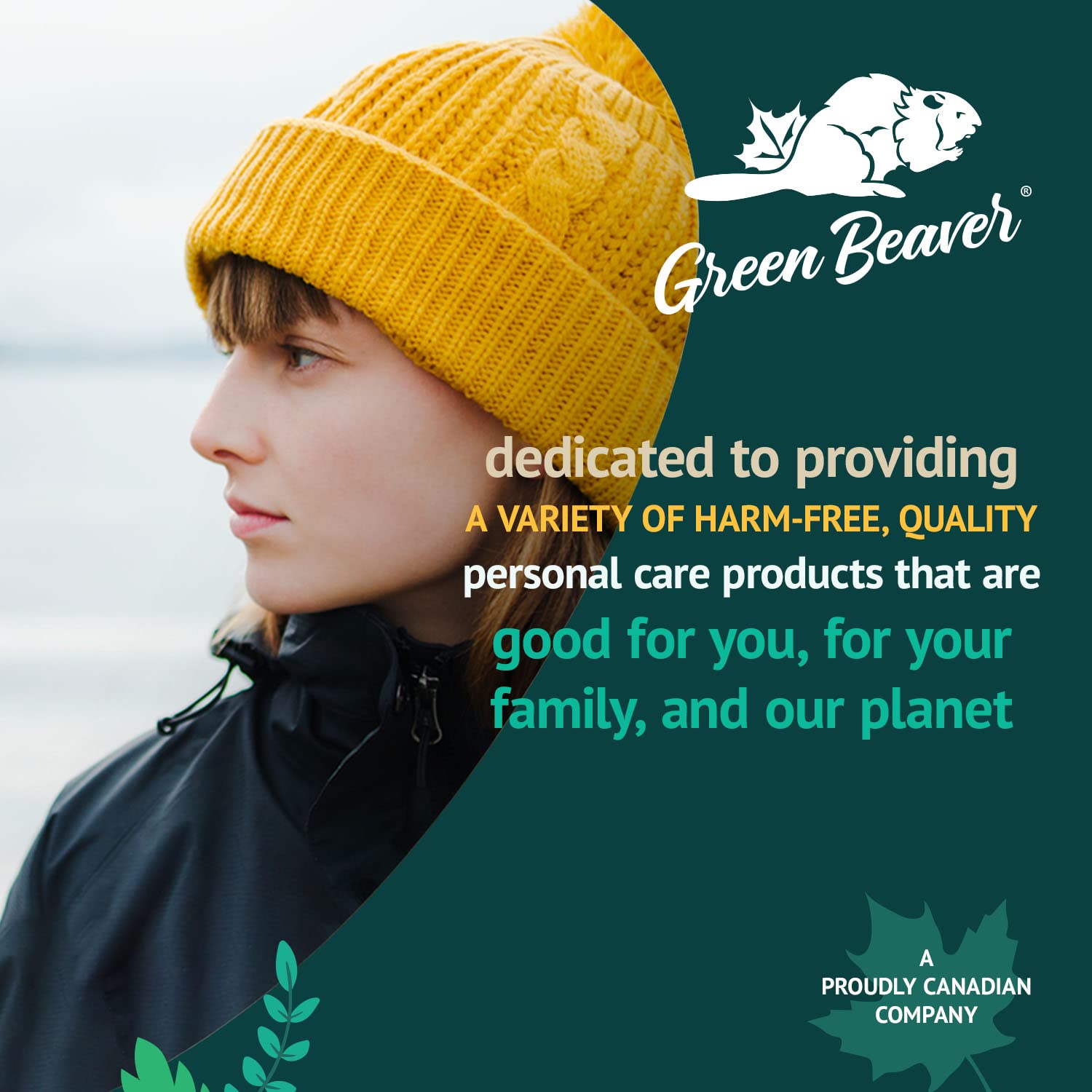 Etiqueta de Green Beaver Bliss con ingredientes naturales y uso recomendado.