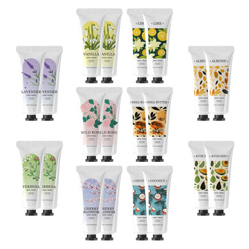Green Canyon Spa set de cremas de manos 20-pack para regalo y cuidado diario