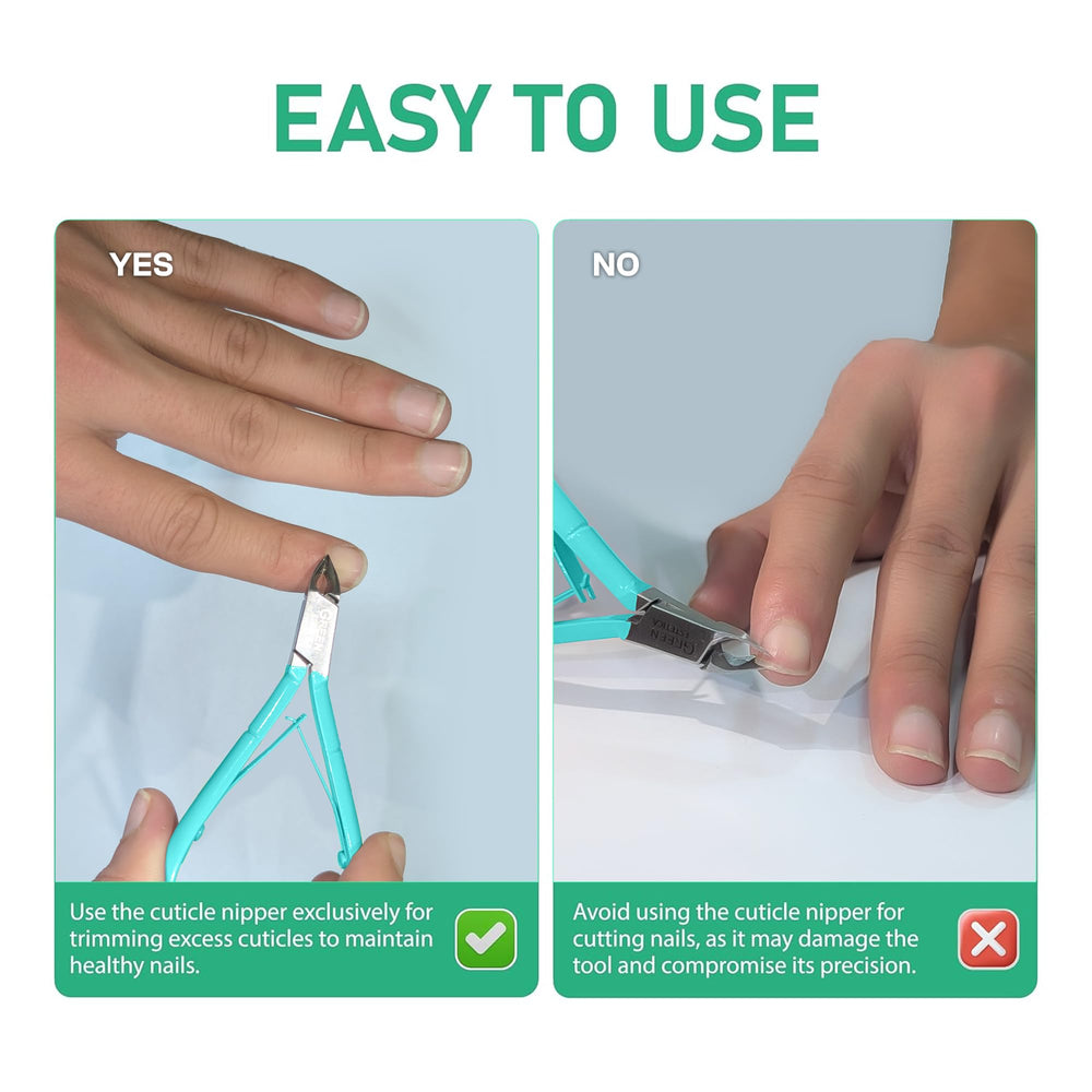 GREEN ESTETICA herramienta profesional para uñas y cutículas, uso en casa