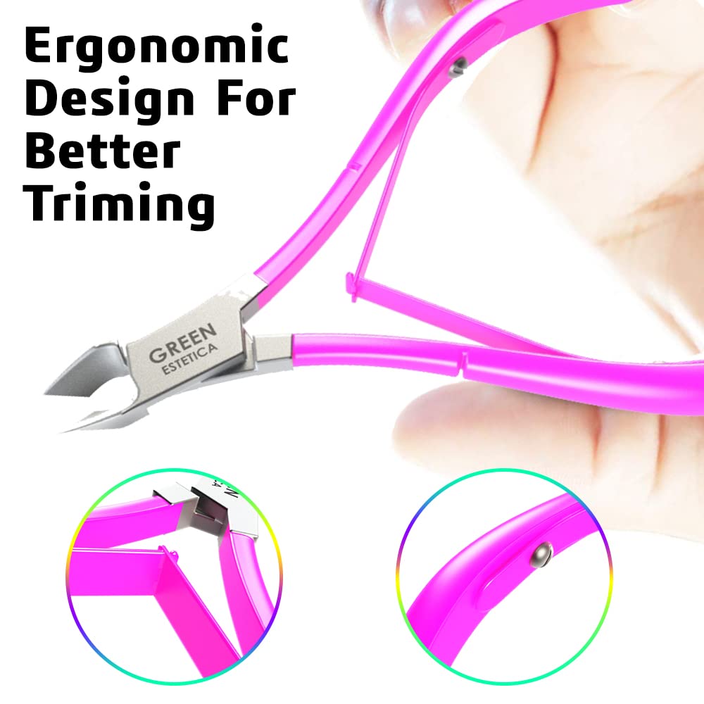 GREEN ESTETICA mango ergonómico para maniobras precisas y cómodas.