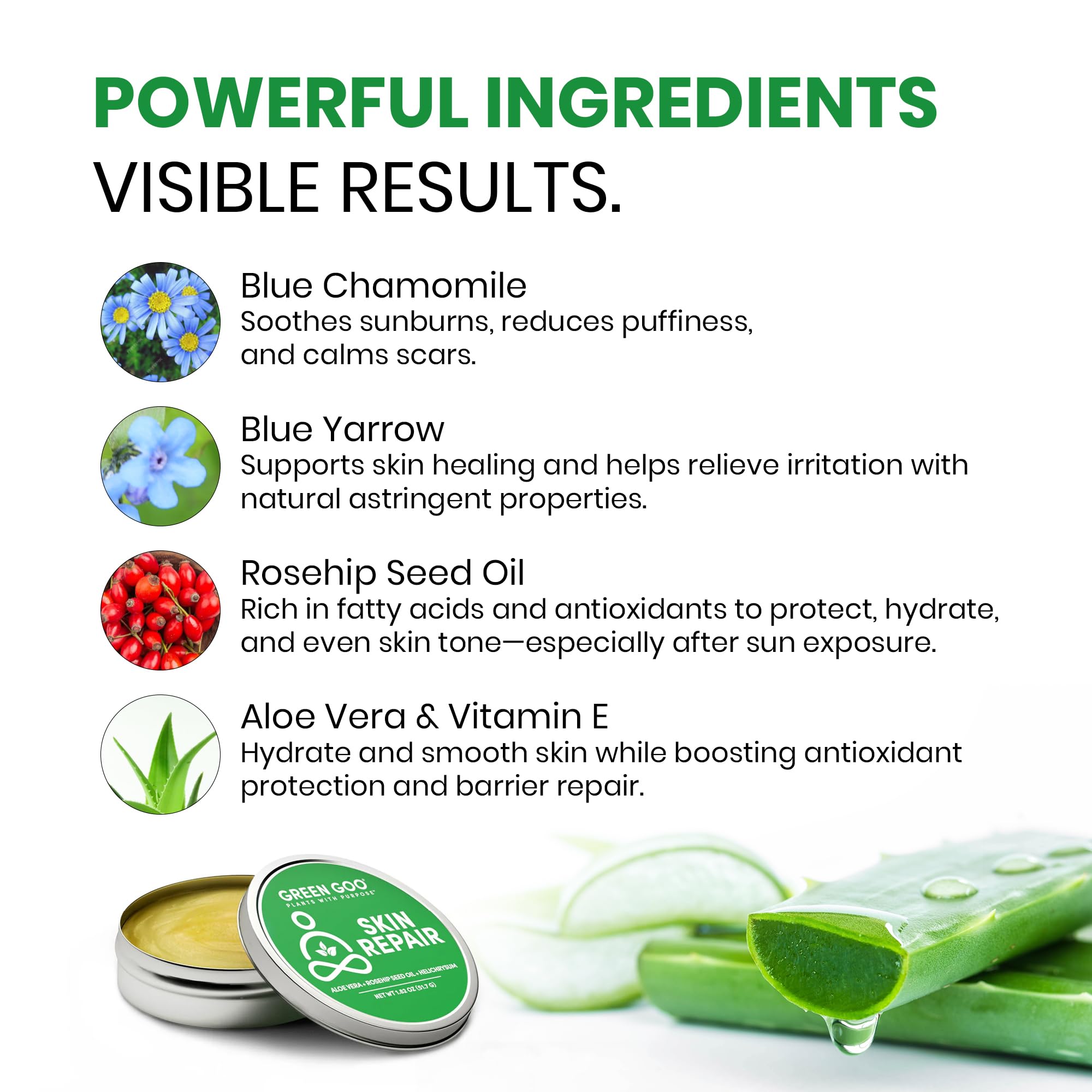 Green Goo Sans-parabens, formule naturelle