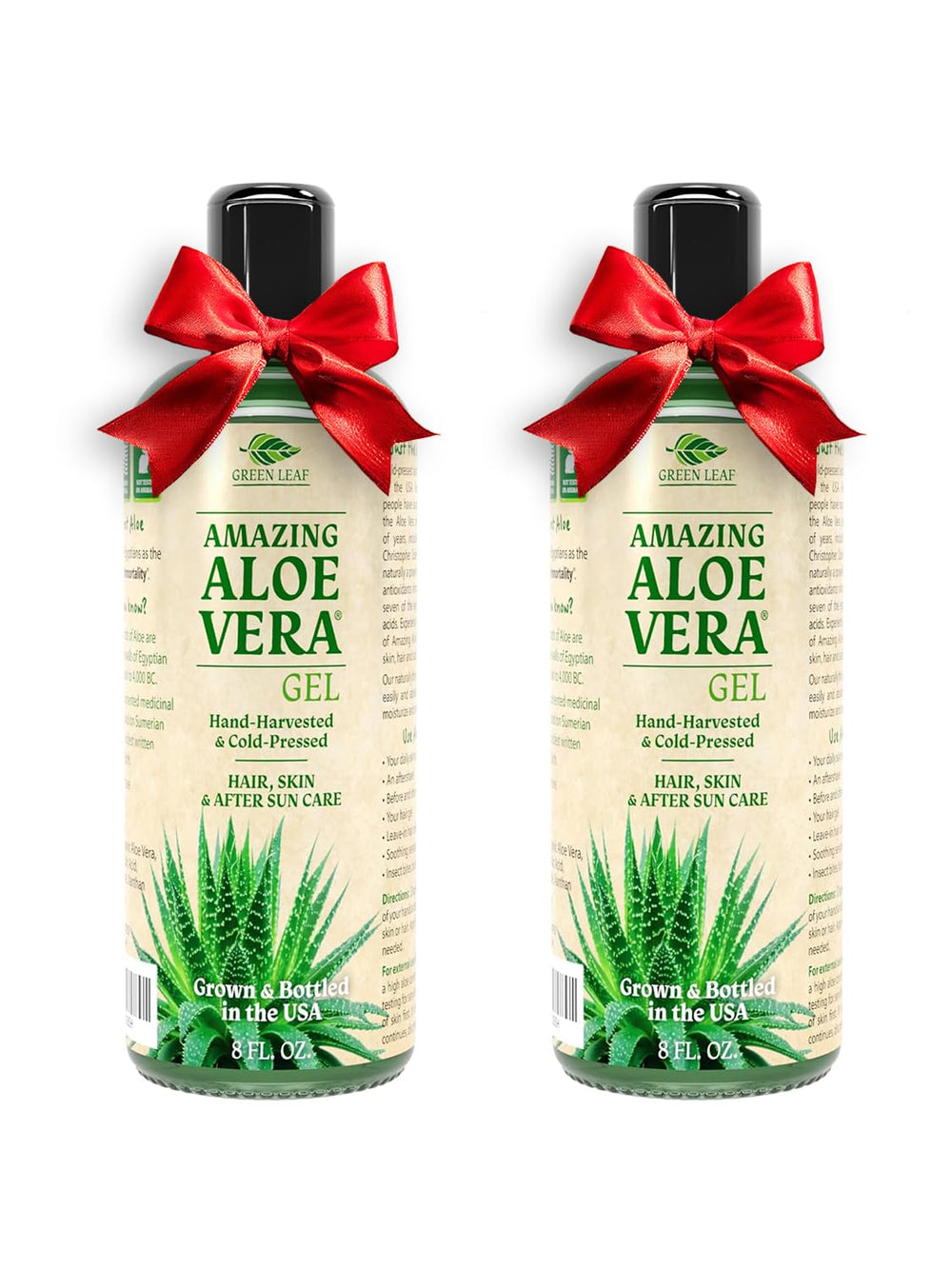 Origen en EE. UU. de Green Leaf Naturals Aloe Vera Gel.