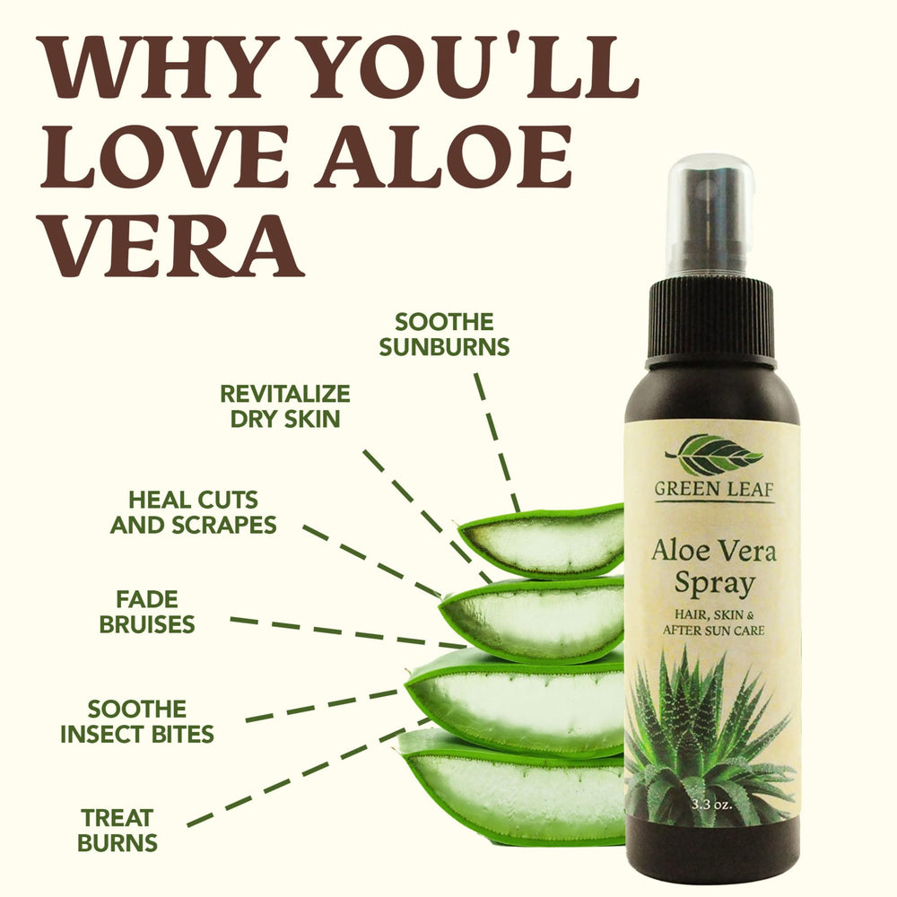 Pos solar con Aloe Vera de Green Leaf Naturals para cuidado posterior
