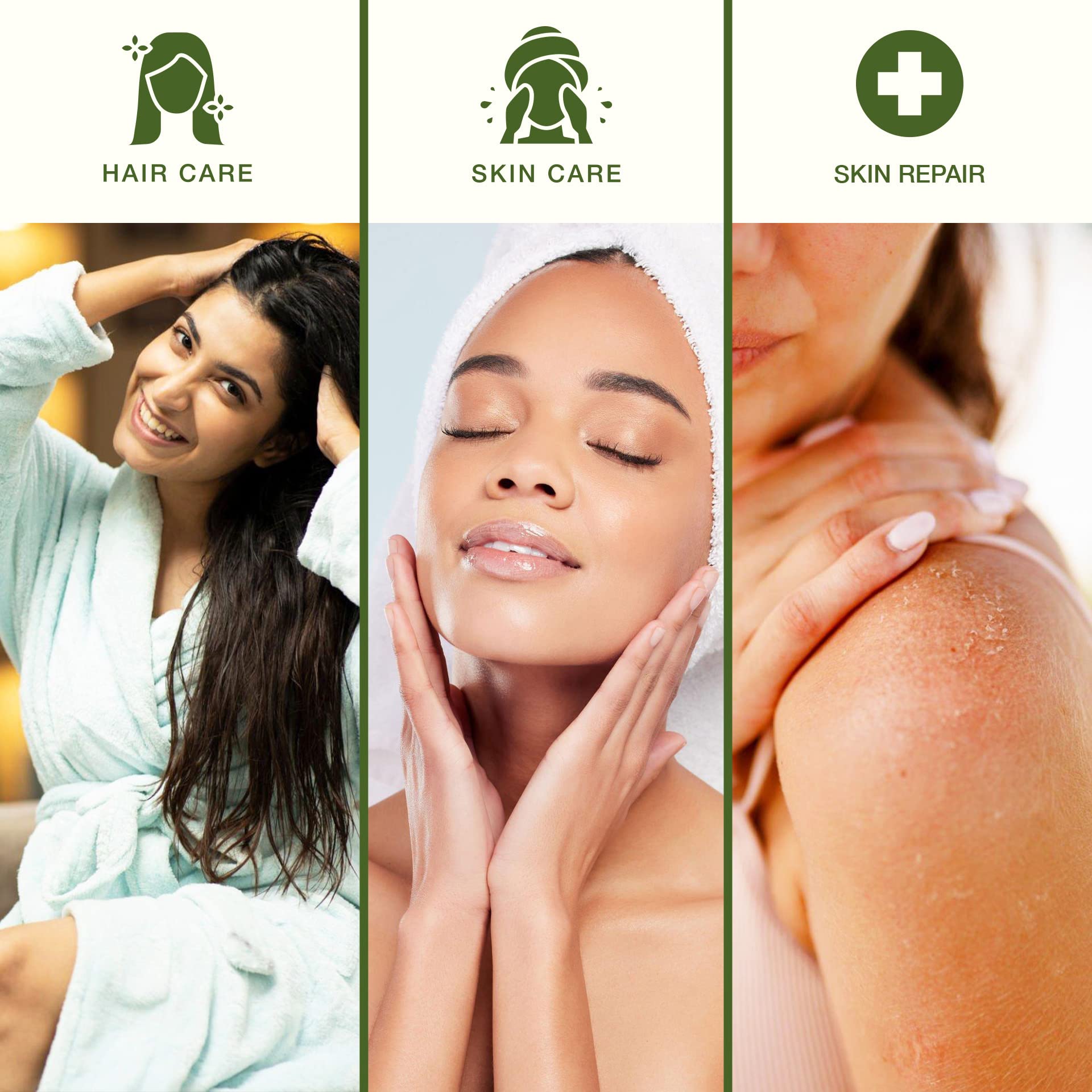 Alivio suave para quemaduras solares con Aloe Vera Green Leaf Naturals