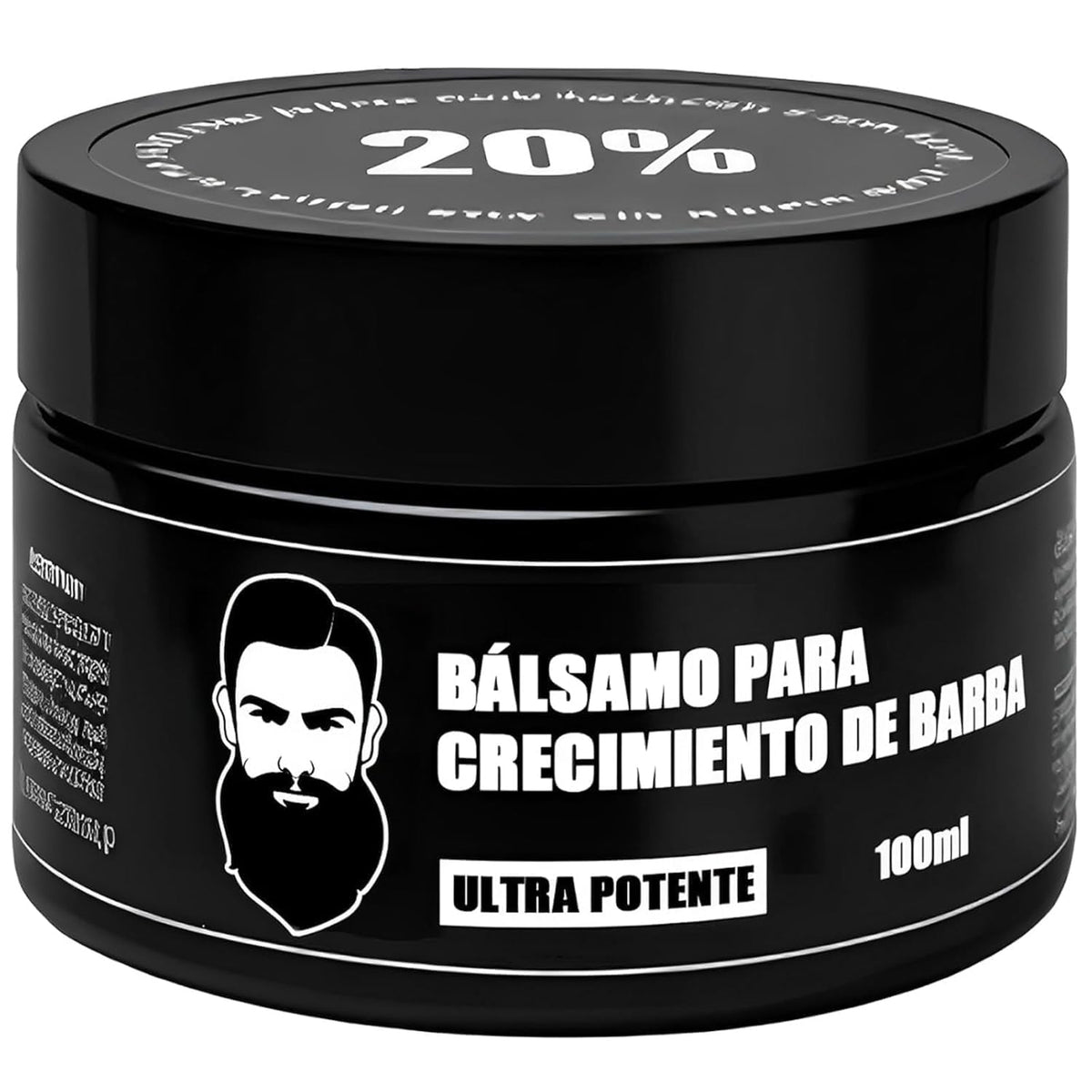 Green Tomato Apolo bálsamo negro para barba con hidratación suave para uso diario.
