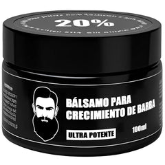 Green Tomato Apolo bálsamo negro para barba con hidratación suave para uso diario.