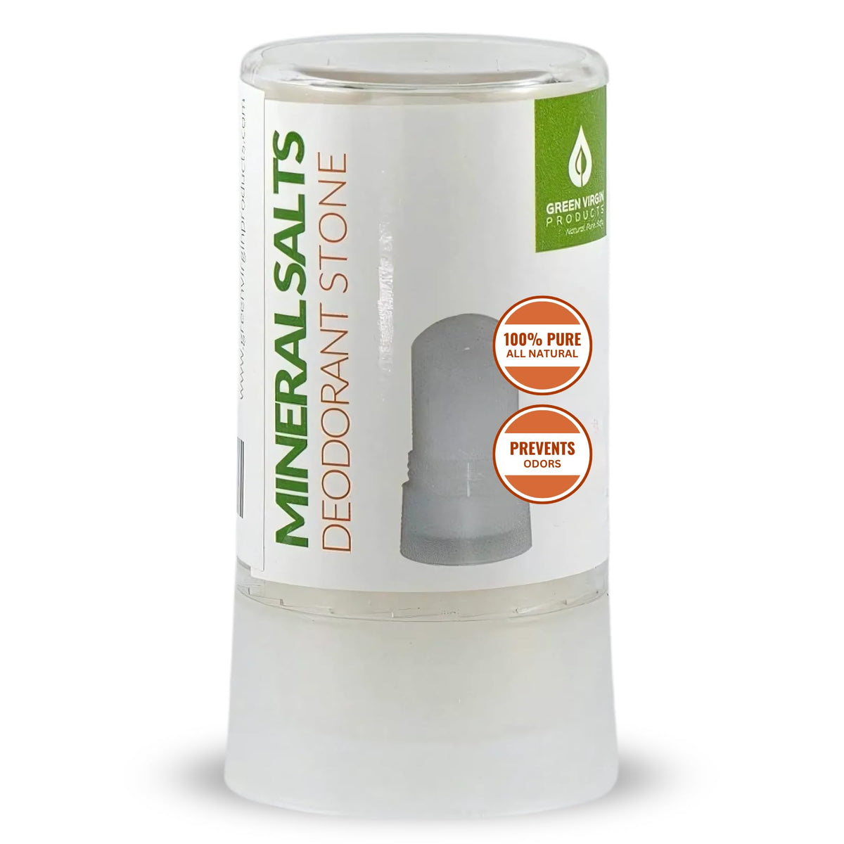 Green Virgin Products desodorante piedra puro para uso diario