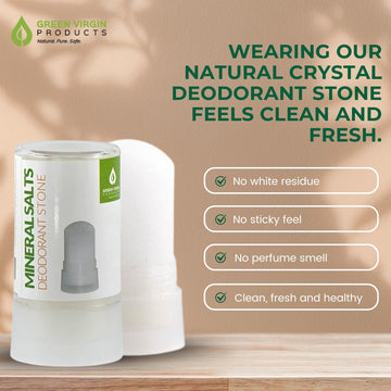 Textura cristal del desodorante piedra Green Virgin Products