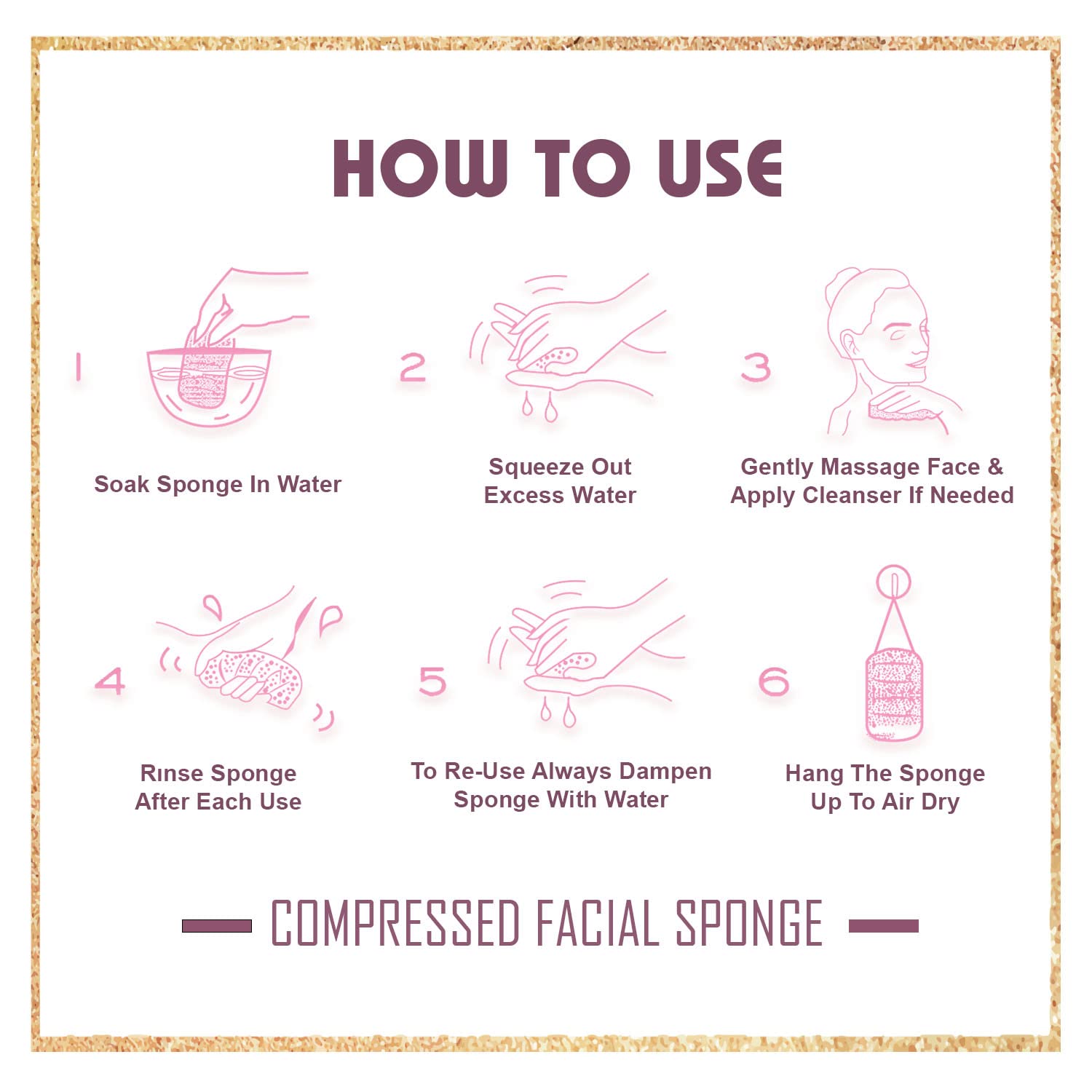 GreenBoll esponja facial en forma de corazón para cuidado diario.