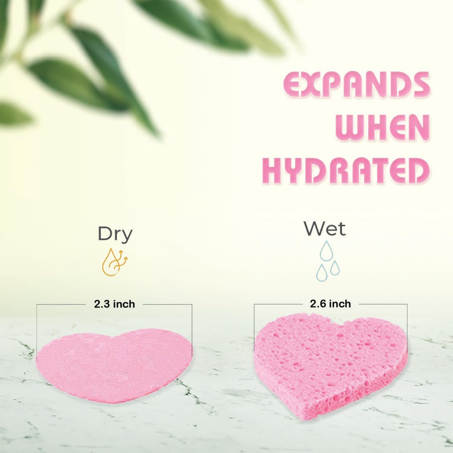 GreenBoll esponja para remover maquillaje, diseño compacto para uso diario.