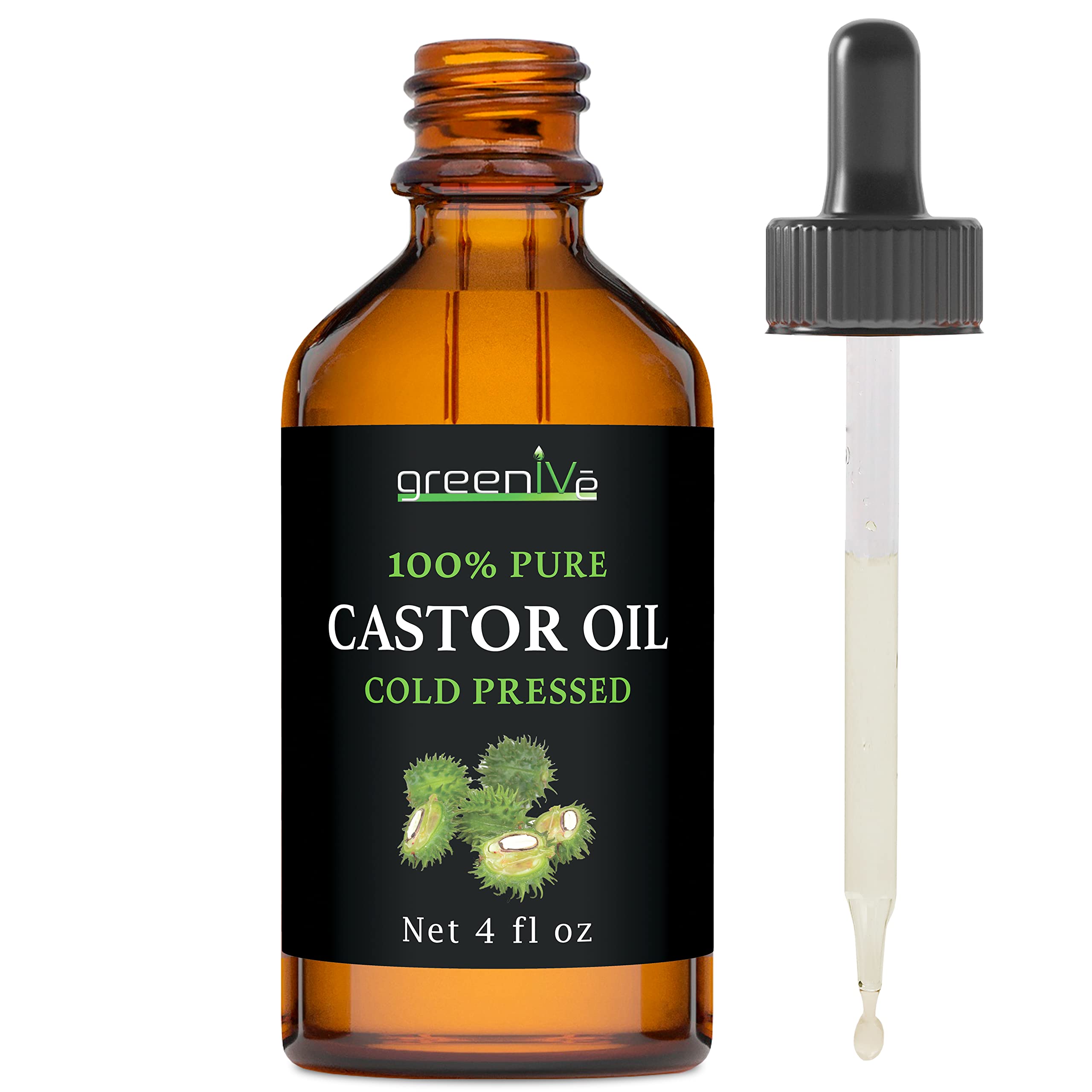 GreenIVe Aceite de ricino con aplicador para pestañas, favorece definición.