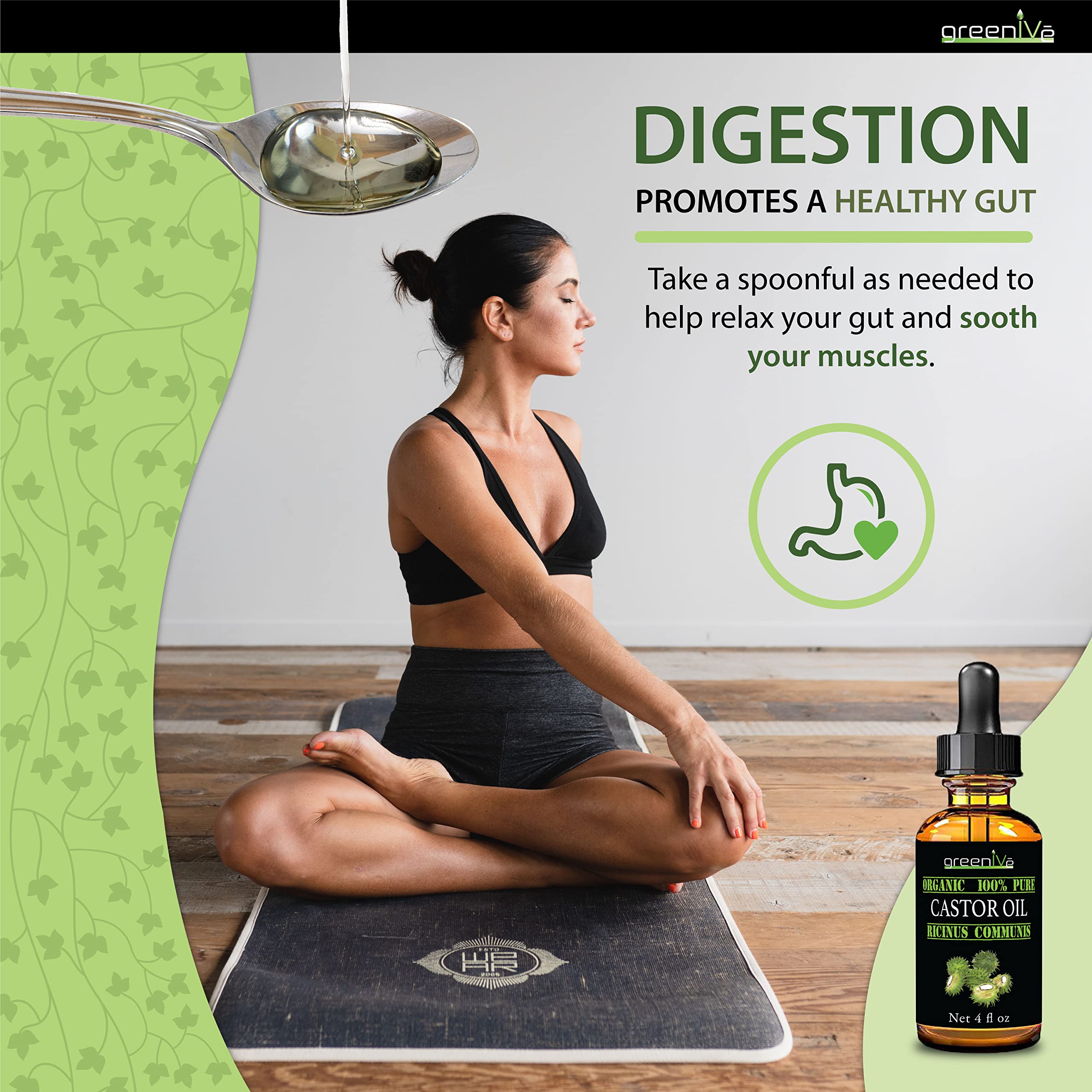 GreenIVe Packs de compresas de ricino, opción detox suave para tratamientos caseros.