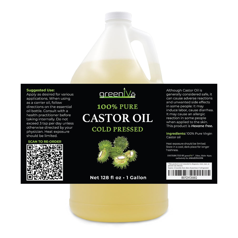 GreenIVe Aceite de ricino para cejas, cepillo aplicador, uso para acondicionar.