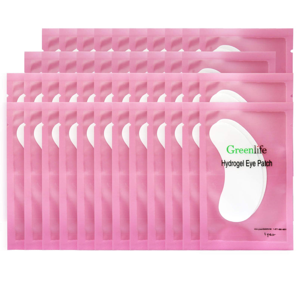 GreenLife patch hydrogel contour des yeux, hydratants et confortables pendant les traitements cils.