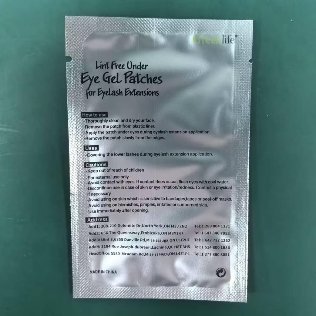 GreenLife forma flexible de parches oculares, se adapta a diferentes formas de ojo.