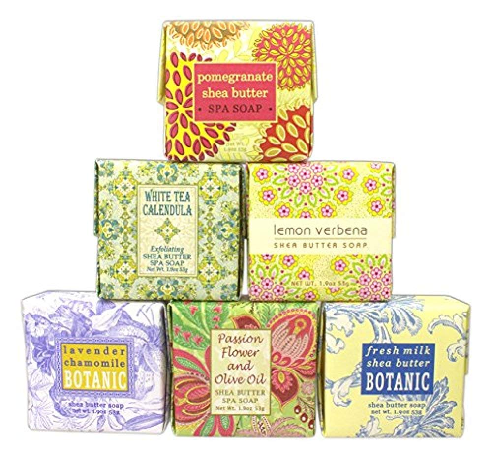 Greenwich Bay Trading Co. jabones set de 6, aromas para limpieza diaria y cuidado de la piel