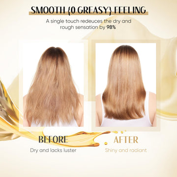 GREEONIL Aceite capilar suavizante para cabello encrespado y manejable
