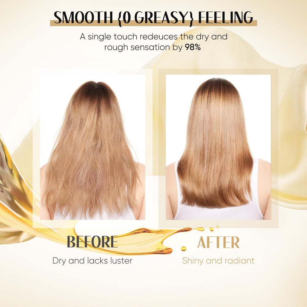 GREEONIL Aceite capilar suavizante para cabello encrespado y manejable
