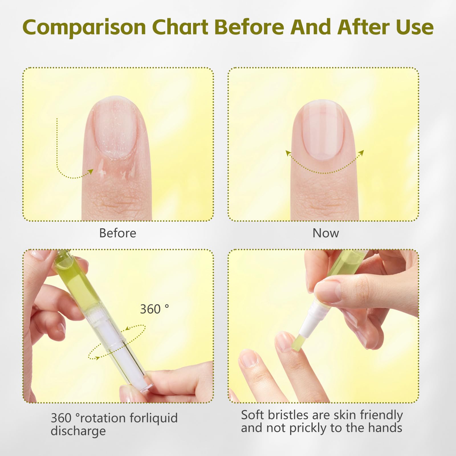 Aceite para uñas y cutículas con vitamina E de Grenben Nailz.