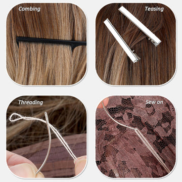 GrennMauler aguja curva: guía precisa para fijar extensiones