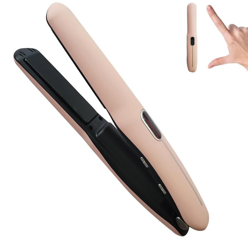 Plancha Grente inalambrica para viaje en rosa, deslizamiento suave y sin tirones.