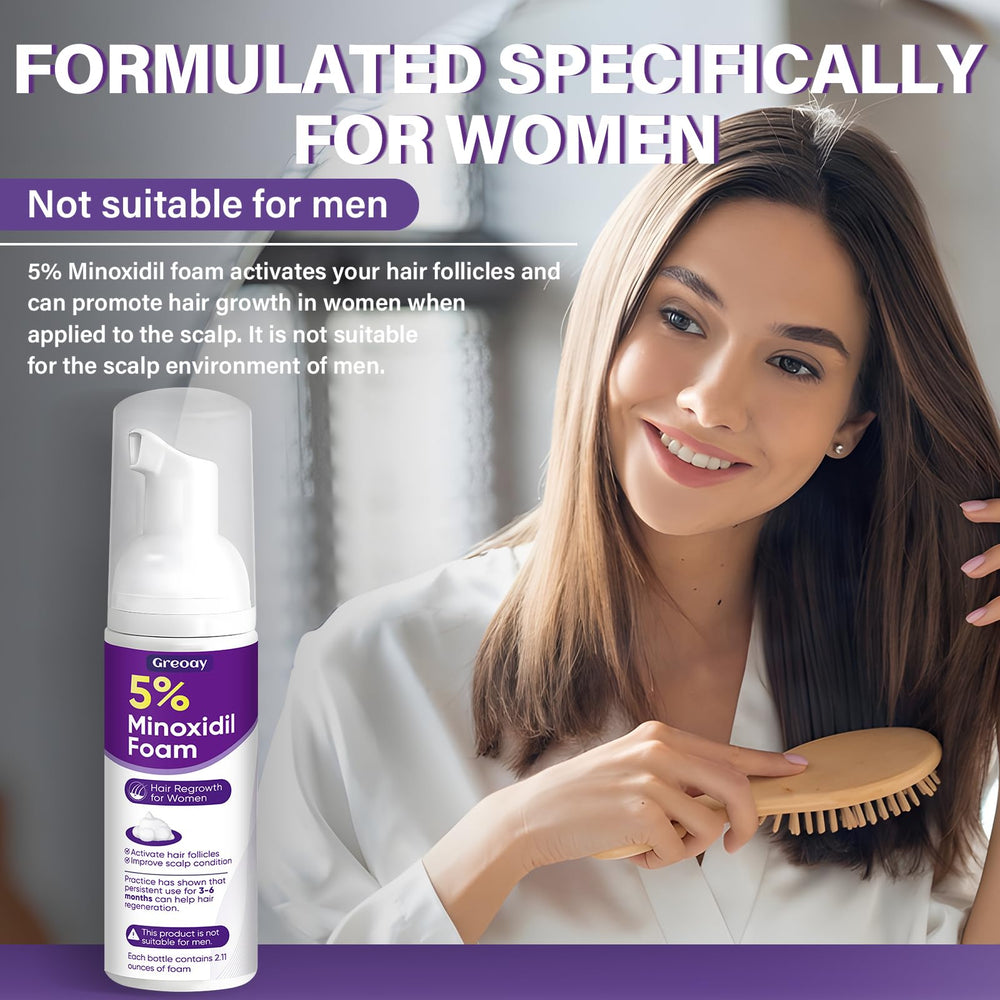 Greoay Minoxidil mejora la resistencia del cabello durante el uso diario.