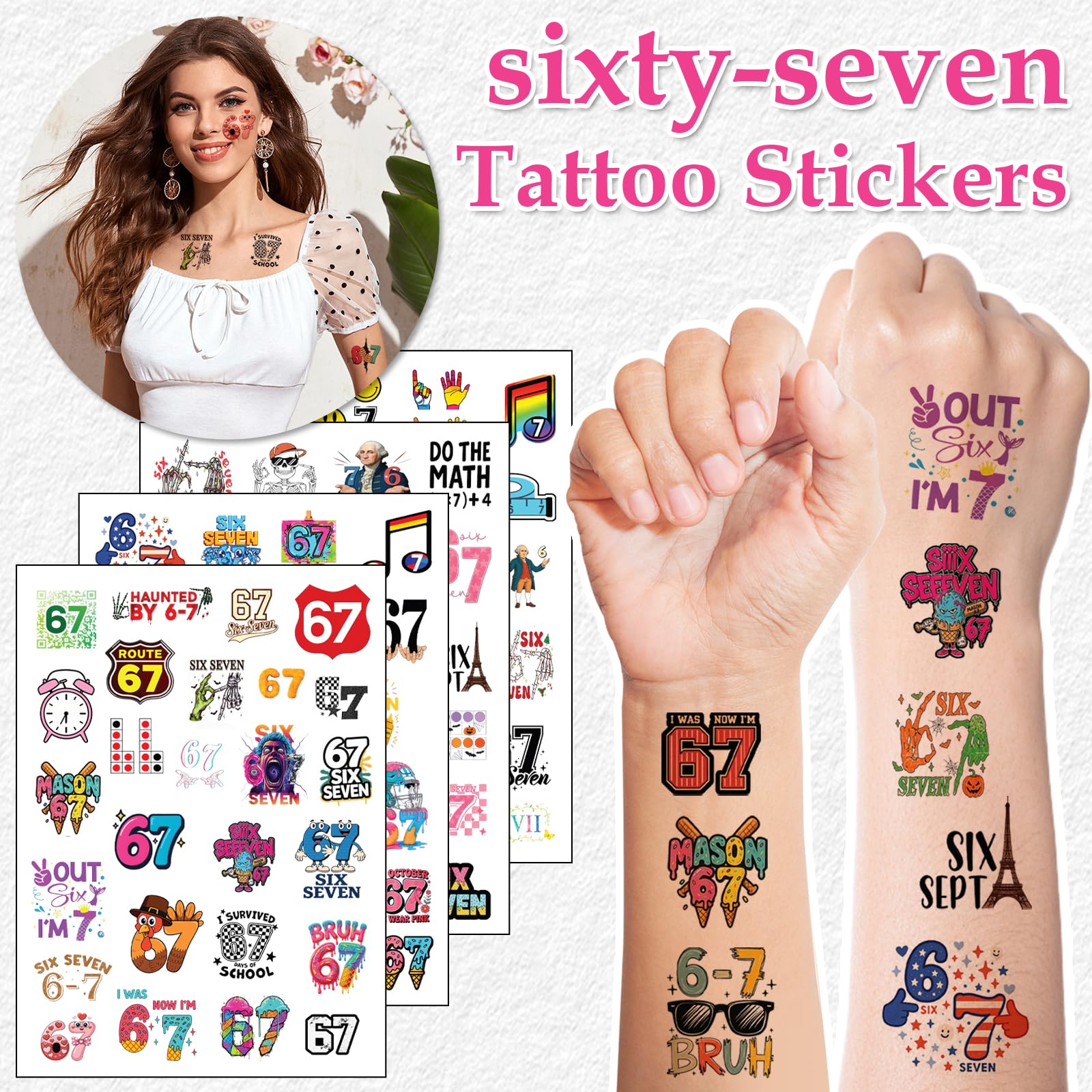 Grewgty 67 meme tatuajes: aplicación fácil y rápida.