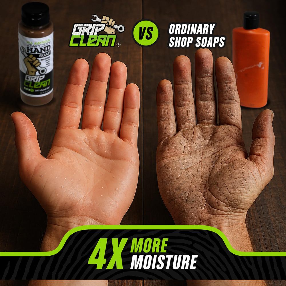 Grip Clean fórmula concentrada de doble potencia para mayor rendimiento.