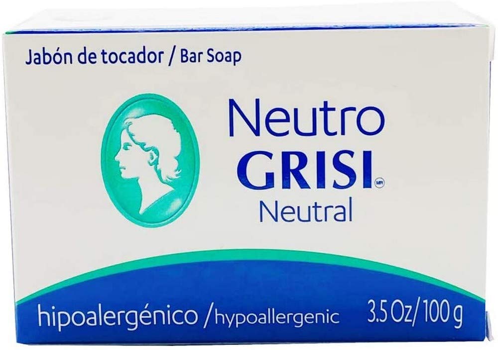 Grisi Jabón Neutro de 3,5 onzas: cuidado suave diario para piel adulta.