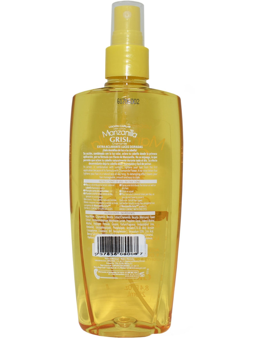 Grisi Manzanilla Gold, aplicación manual para desenredar y aclarar el cabello durante el día