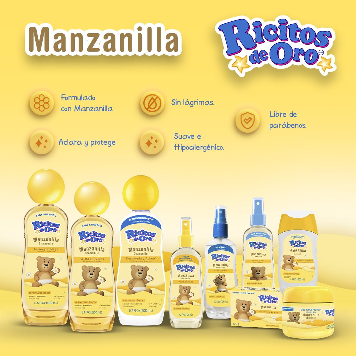 Grisi Ricitos de Oro Colonia 100 ml, aplicación suave para perfumar momentos