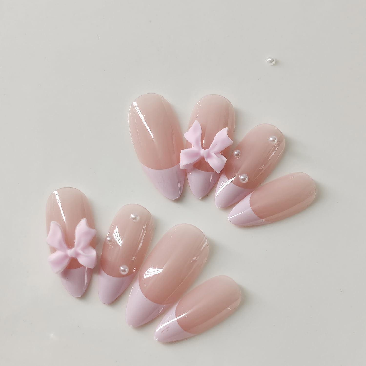 GRITOSE variedad de tamaños para ajuste perfecto de uñas falsas en rosado