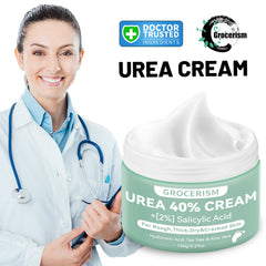 Grocerism crema urea 40% con acido salicilico 2% exfolia suavemente asperezas.