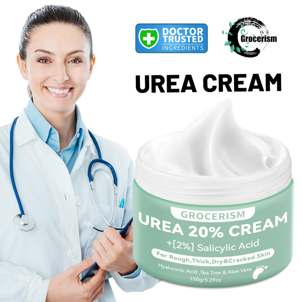Grocerism Urea Cream with 2% Salicylic Acid targets rough patches.