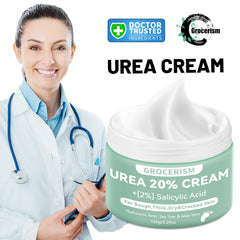 Grocerism Urea Cream with 2% Salicylic Acid targets rough patches.
