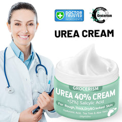 Grocerism Urea Cream textura cremosa facilita la aplicación y suaviza la piel