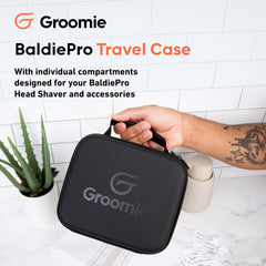 Groomie BaldiePro: cargador portátil dentro del estuche para carga rápida en viaje
