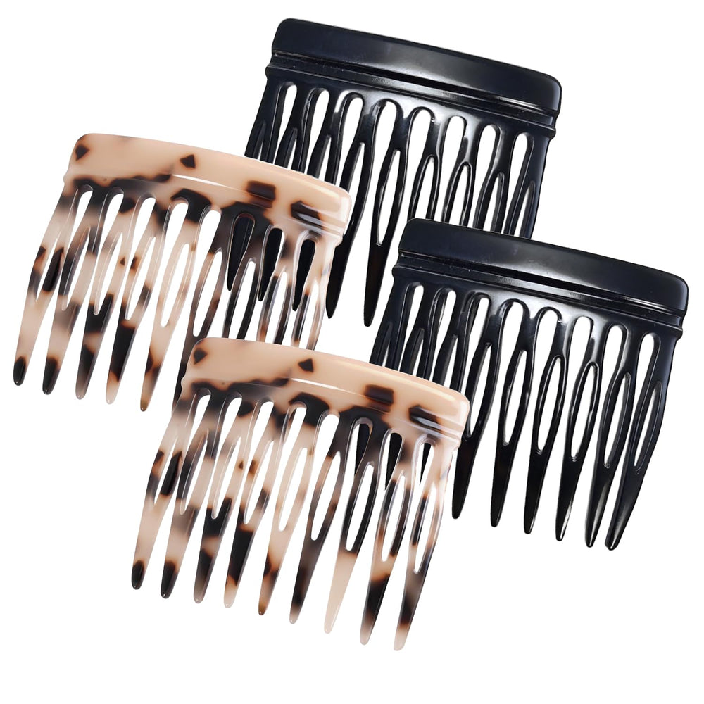 Groqrsn peine frances mini negro: sujeción suave para cabello fino en uso diario.