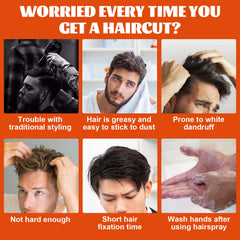 Grospe 2in1 hair styling gel wax with comb ready for easy application and quick styling.