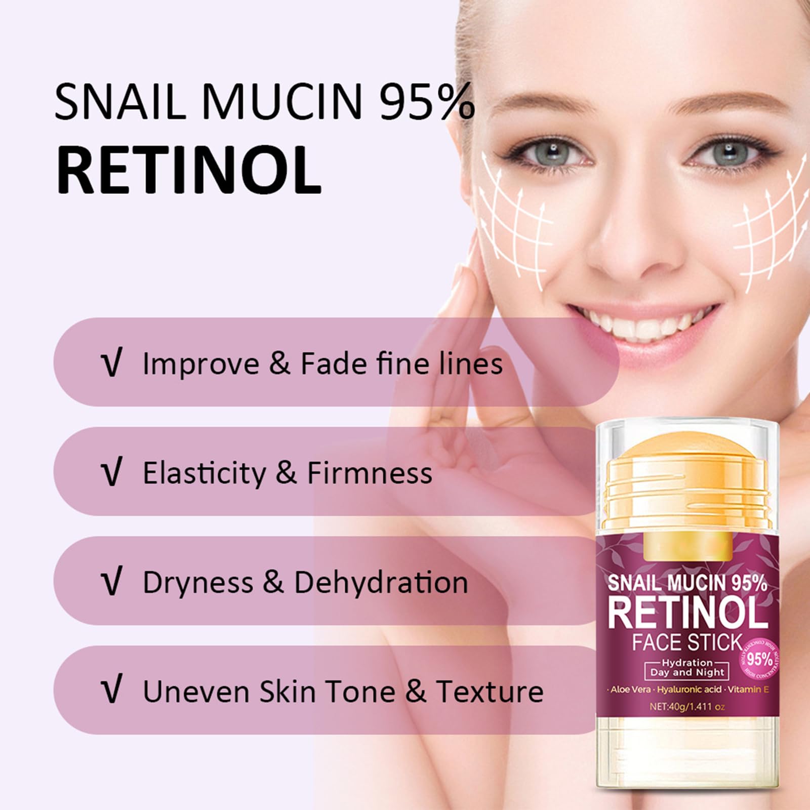 Grospe barra retinol y ácido hialurónico para firmeza.