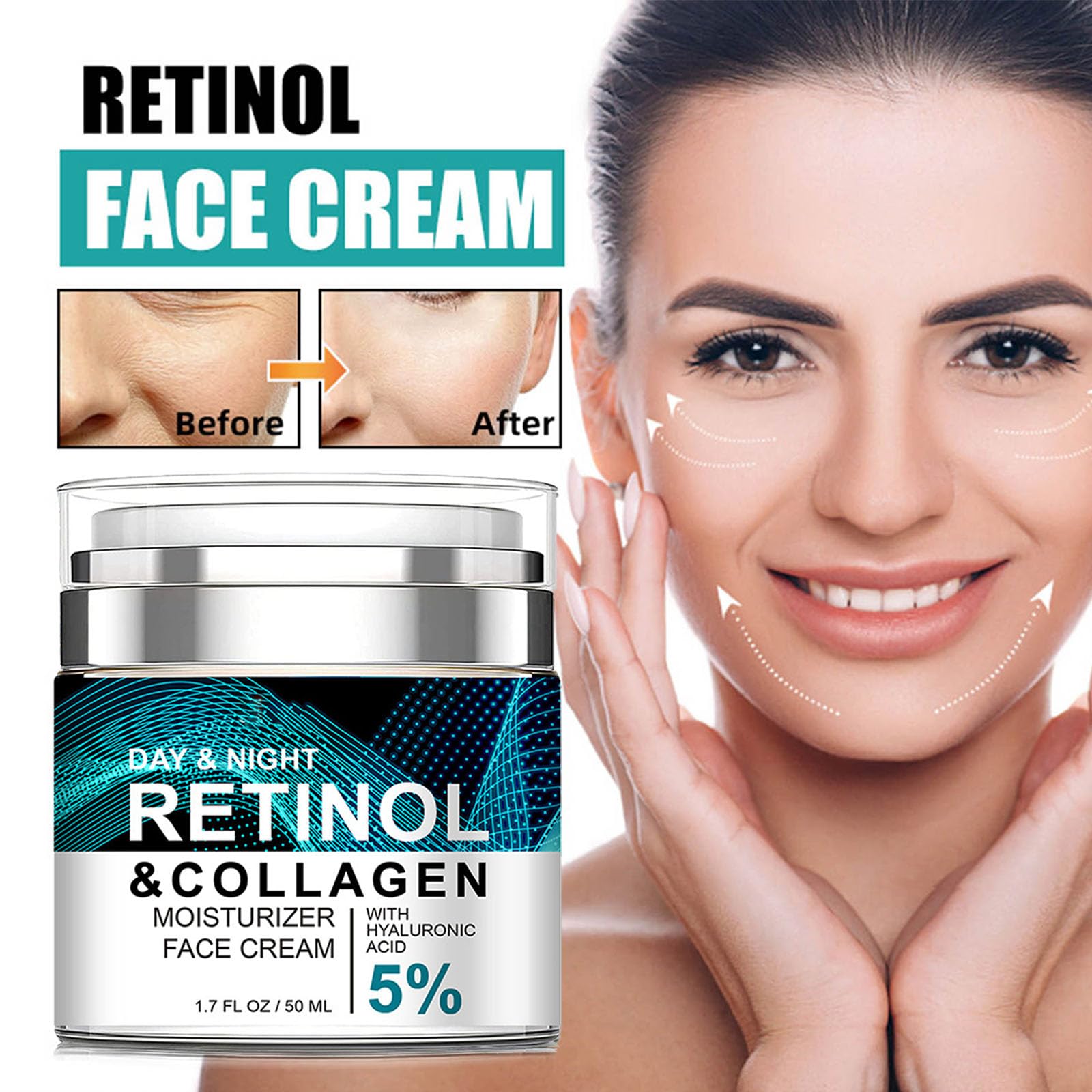 Grospe crema facial de absorción rápida para uso diario.