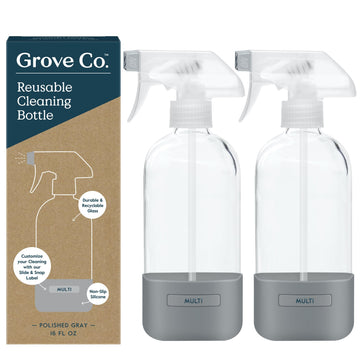 botellas Grove Co de vidrio 16 oz con funda silicona listas para recargas