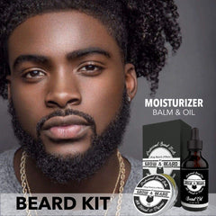 Bálsamo GROW ALPHA BEARD para barba brillo natural y humedad duradera.