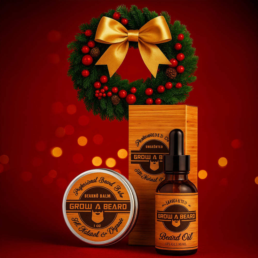 GROW ALPHA BEARD bálsamo de sándalo natural para modelar la barba.
