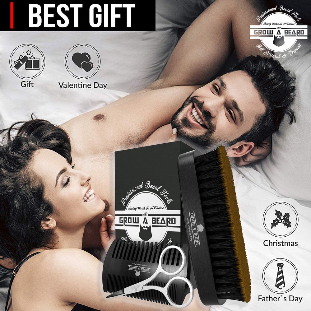 Grow Alpha Beard conjunto completo para barba y cuidado diario
