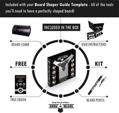 GROW ALPHA BEARD: peine-doble-accion para definir líneas con control suave.