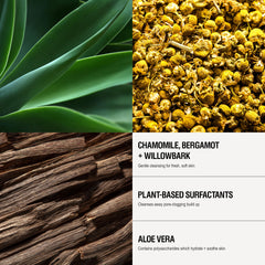 Grown Alchemist Gentle Gel Facial Cleanser, aplicación suave de dosis para rutina diaria.