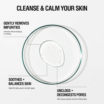 Grown Alchemist Gentle Gel Facial Cleanser, textura gel suave, sensación ligera durante la limpieza.