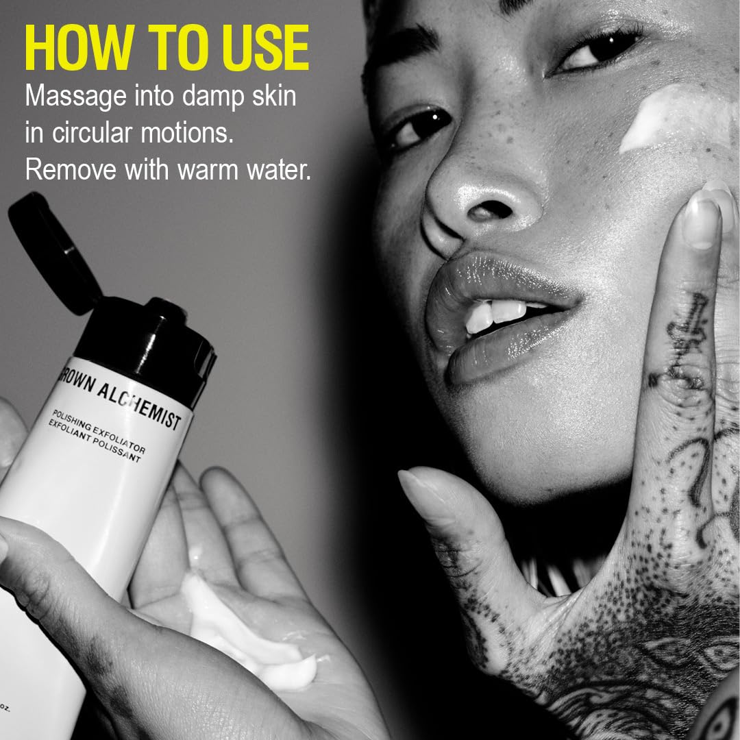 Grown Alchemist Exfoliante pulidor, aceite de semilla Camellia Kissi para nutrir la piel.