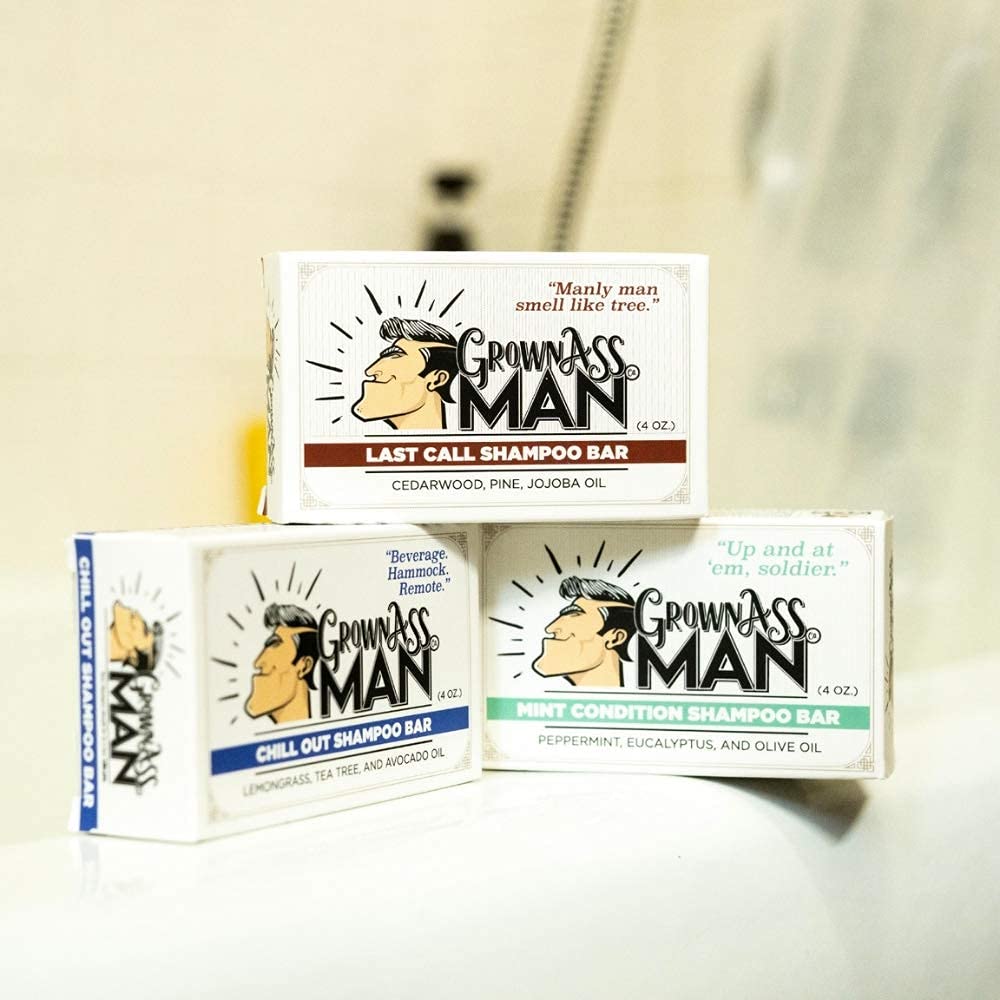 Grown Ass Man Co cuidado de barba, suavidad y acondicionamiento.